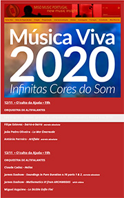 Musica Viva Festival, Lisbon, November 2020